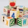Wooden English Letter Matching & Counting Blocks for Early Childhood Education