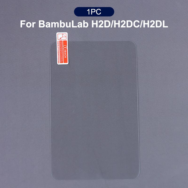 NEW 1/2Pcs Tempered Glass Film HD Screen Protector For BambuLab P2S H2S H2D H2C For 3D Printer Screen Protection Accessories