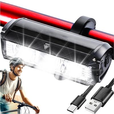 Lampka Rowerowa Przednia Halogen Led Światło Oświetlenie Roweru Na Przód Rower Kierownicę Mocna 900Lm Alogy 610 Czarna