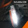 Security Whistle LED Flashlight USB Rechargeable Portable Flashlight with 3 Modes COB Whistle Torch Outdoor Safety Warning Light