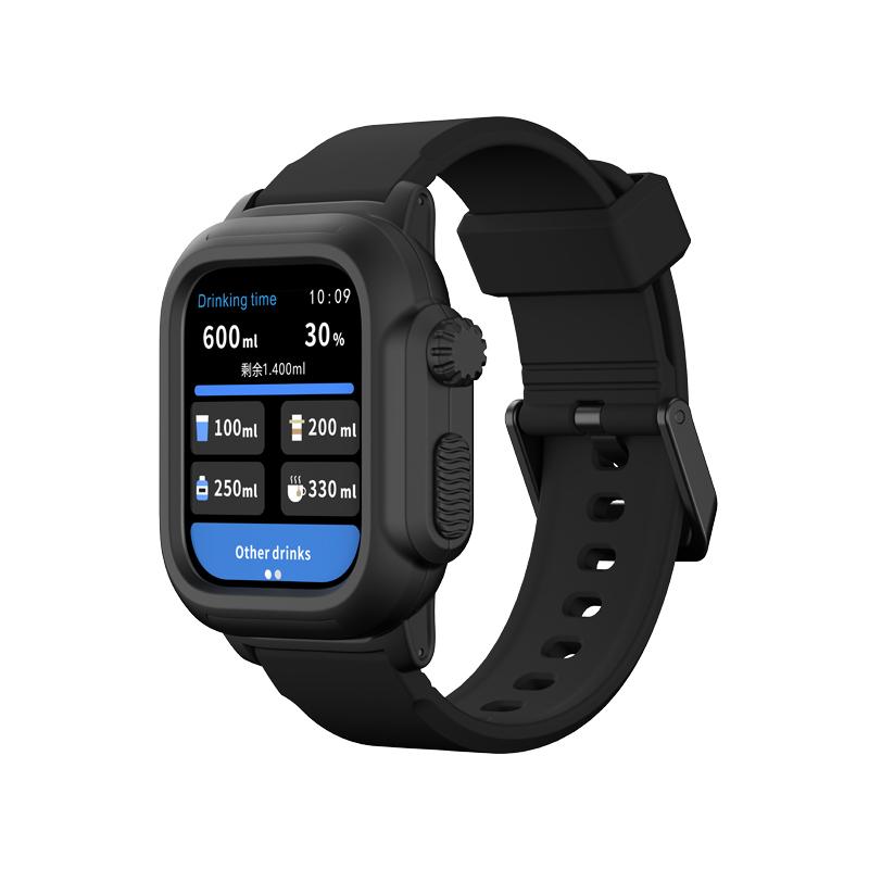 Waterproof Shell For Apple Watch Case 45mm 44mm 41mm 40mm 42mm Outdoor Sports Silicone Bracelet Wristband iWatch 9 8 7 6 5 4 SE