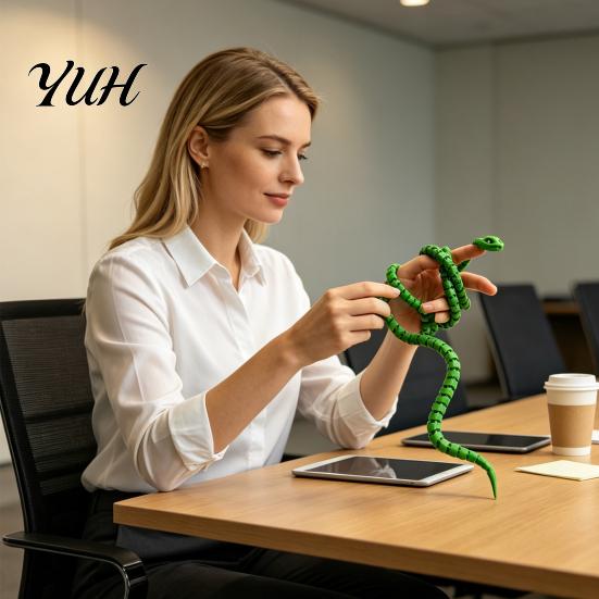 Flexible Snake Toy 1/3/5Pcs 3D Printed Simulated Toy, Movable Joints Figurine Stress Relief for Desktop Decor, Articulated Fidget