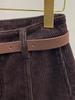 Women's 2025 Winter Korean Style Corduroy Wide-Leg Pants, Plus Velvet, Loose Fit, Straight and Thickened