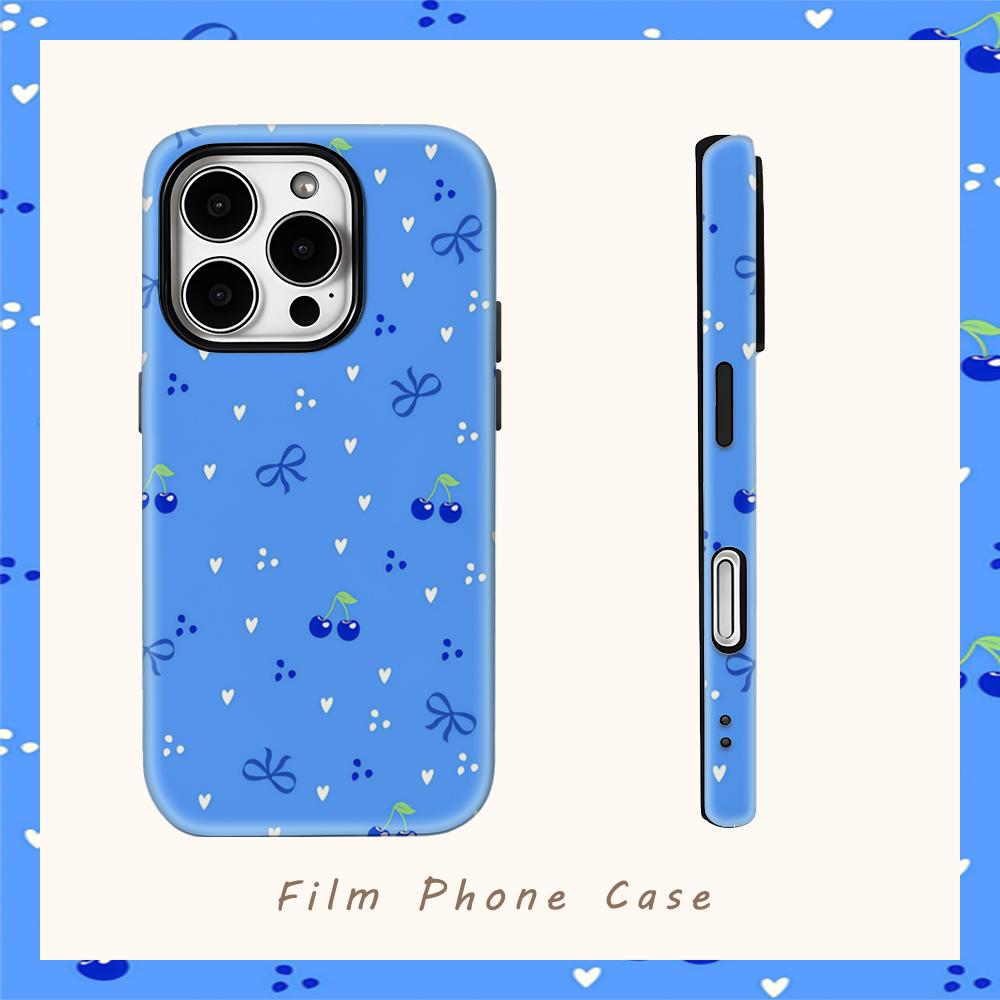 Cherry RibbonFor Magnetic Phone Case for IPhone 17 16 15 14 13 Pro Max Plus Single Double-layer Tough Case