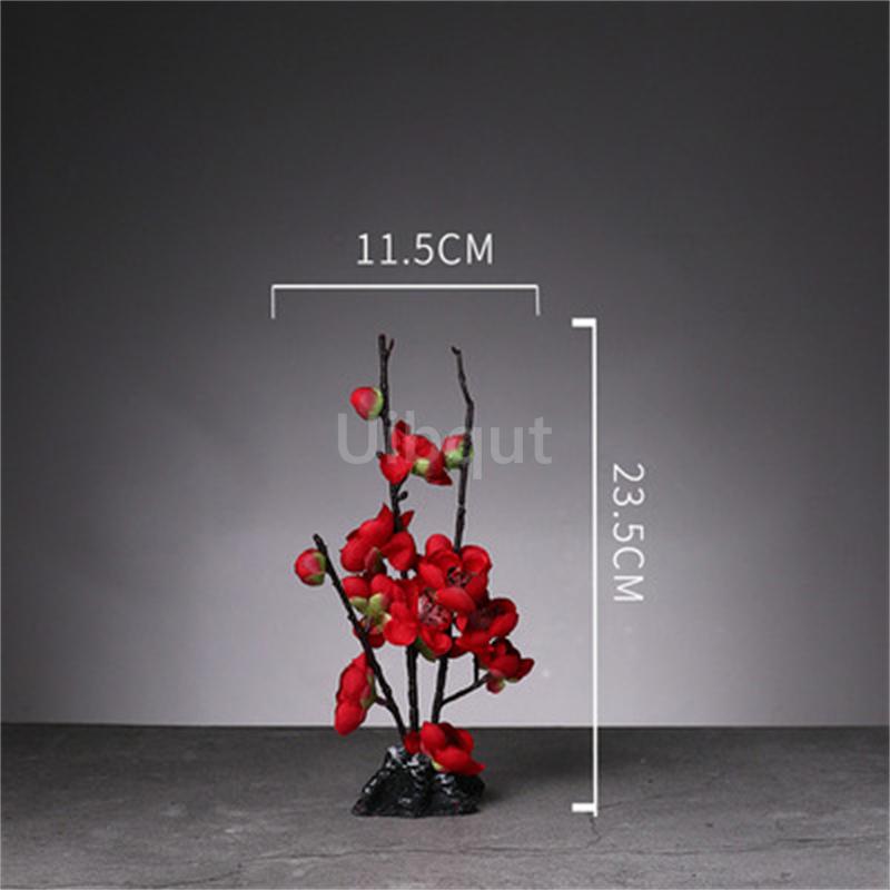 Japanese style plastic simulation flower Blossom Peach Blossom Ornament Sushi sashimi ornament Decorative artificial flowers-A