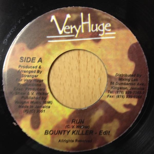 

7inch Record BOUNTY KILLER - Run NONE Very Huge Recor 2001 Jamaica Reggae, Ska & Dub Used