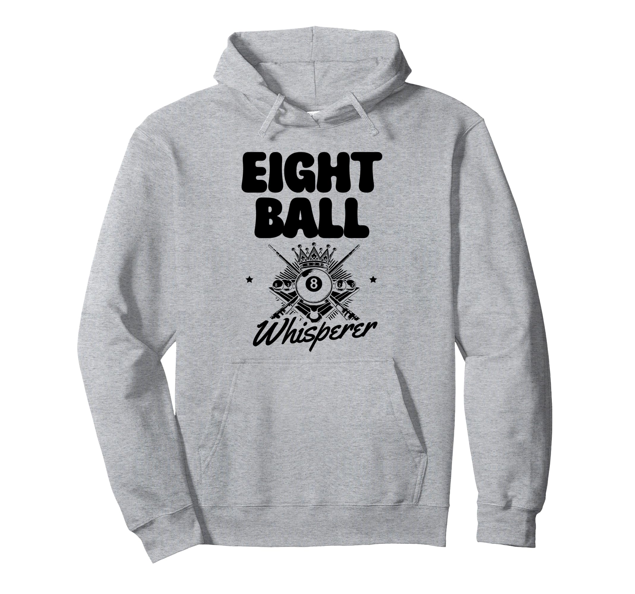 

Худи для бильярда Eight Ball Whisperer Пул Снукер серый