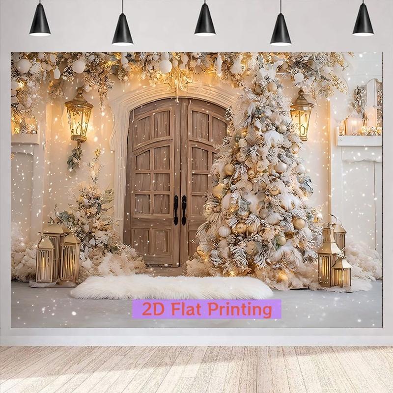 1Pcs Rustic Winter Wonderland Decoration Background Winter Backdrop Decorations For Photo Studio Photo Booth Christams Party
