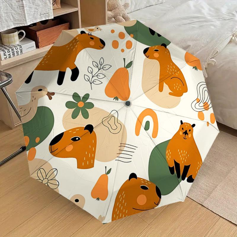 1pc Capybara, Nature Automatic Open/Close Umbrella, Formal Events - Ideal Gift for Family or Friends, Outdoor Accessory Yy251211108