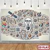 Creative Science Doodle Backdrop, Innovation & Education Photo Booth Banner