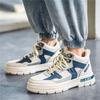 Ins Trend Men's Autumn Winter Boots Hightop Skateboard Shoes Students Boys Platform Walking Casual Boots
