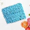 DIY Basteln Polymer Clay UV Epoxidform Englische Buchstaben Alphabete Zahlen Anhänger Dekorationen Schlüsselanhänger Harzform Silikonform
