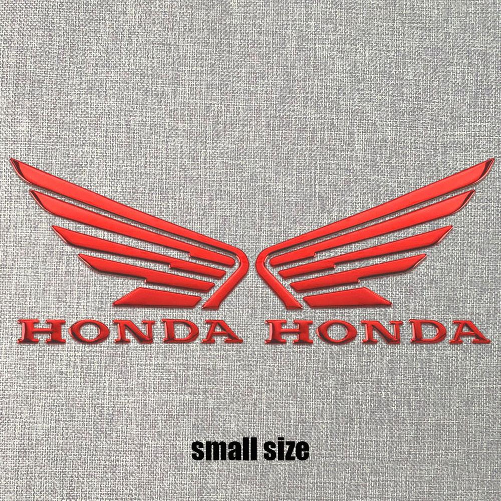 CKU5 Motorcycle 3D Stereoscopic Soft Stickers for Honda Personalized Modification Decoration Accessories Wings Decor Car Emblem