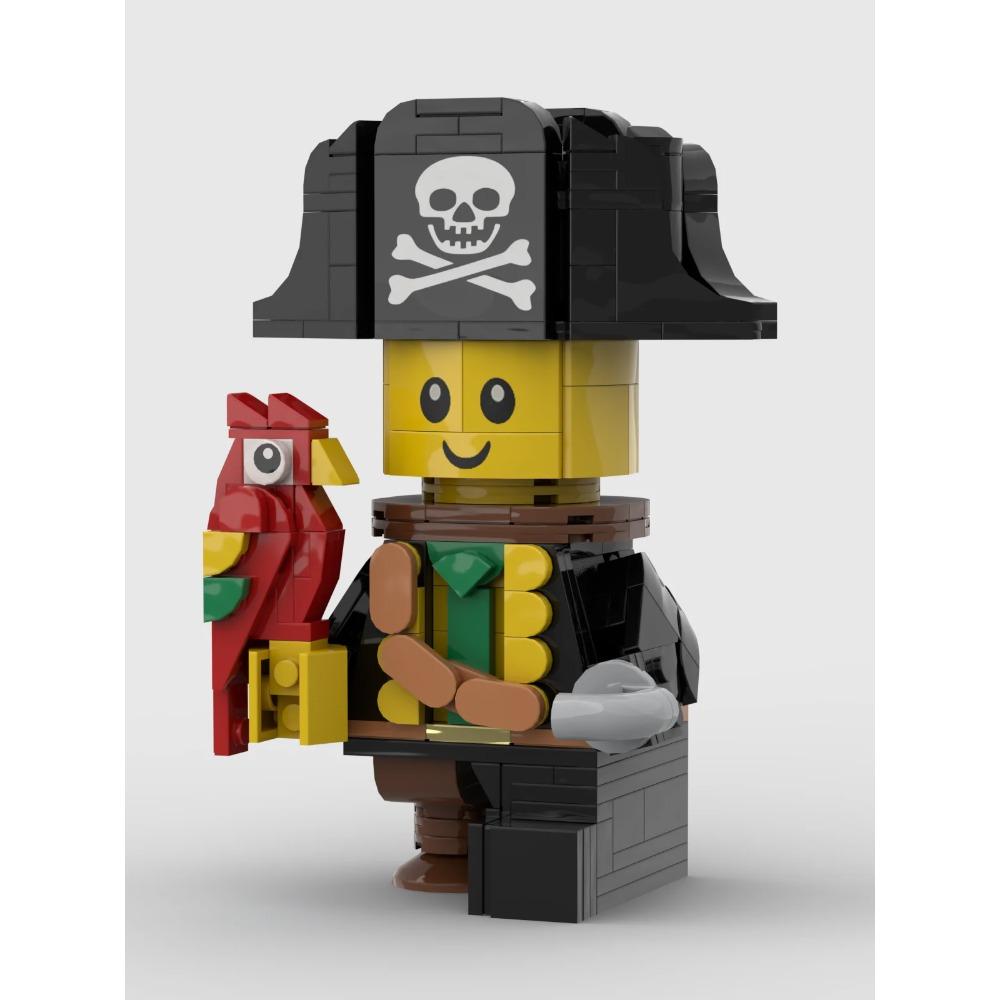 Nuovo Modello di Minifigure Pirata MOC Decorazione per la Casa Blocchi da Costruzione per Bambini e Bambine come Regali per le Feste