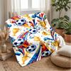 Soccer Skills Mastery Theme blanket Lightweight Warm Flannel Blanket Decorative Throw Blanket for Home Decoration
