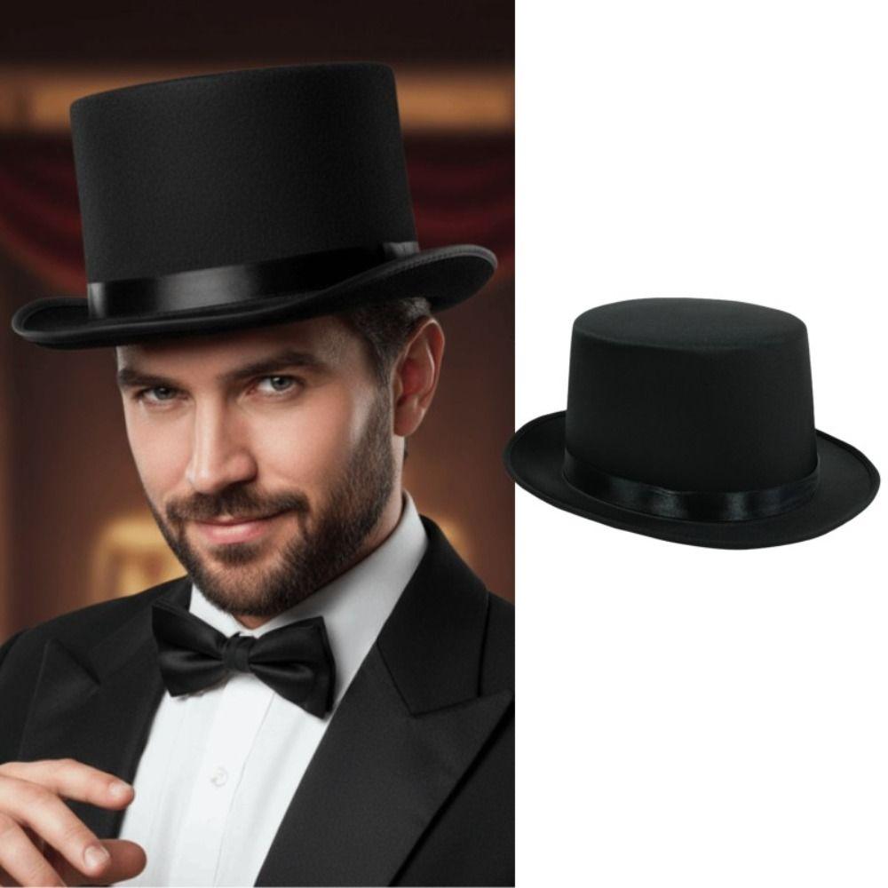 Multi Occasion Wear Magicians Hat Magician Costume Jazz Hat Fashion Magician Top Hat Party