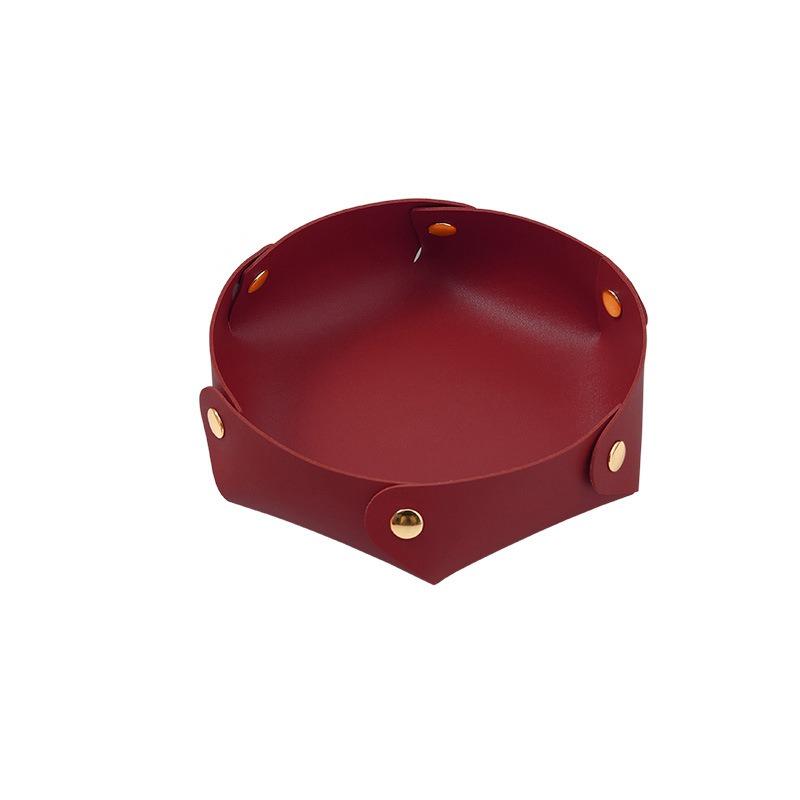 1PC Nordic ins desktop storage box key door cosmetics jewelry porch sundries candy storage tray storage 26*26 cm