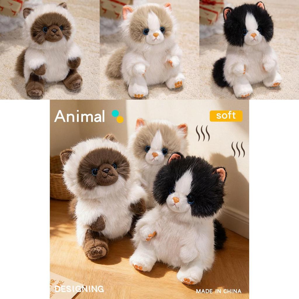 Plush Cat Keychain With Soft Pp Cotton Filling For Gifts And Decor