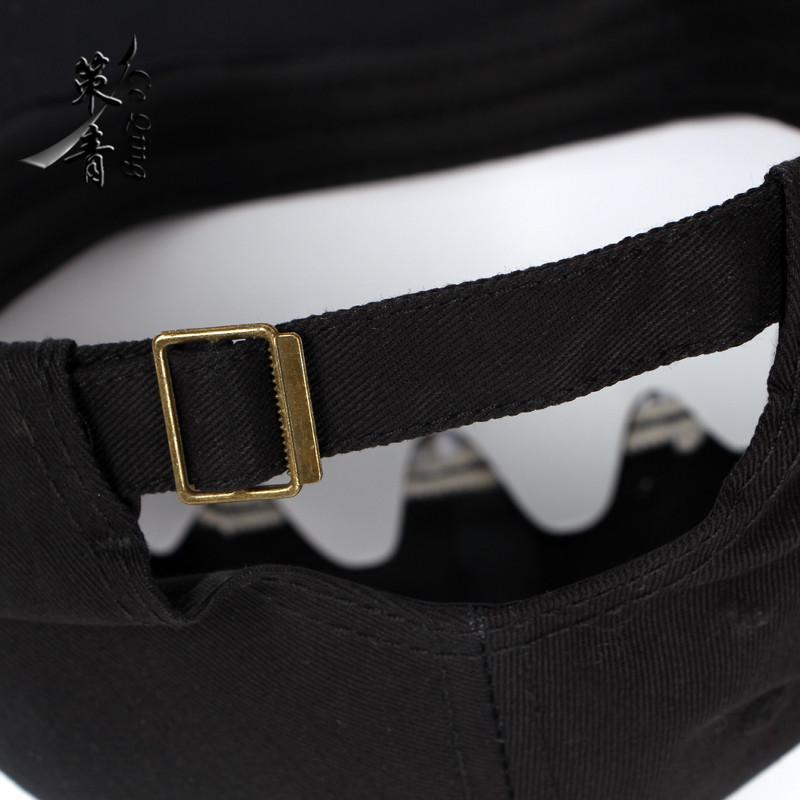 Unisex Cotton Baseball Cap with Embroidered Patch Marine Anchor Distressed Edge Korean Style Retro Vintage Sun Hat Peaked Cap