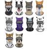 Polyester Fiber Animal with Ears Hats Funny Neck Gaiter Gift 3D Animal Face Mask  Cycling Headgear