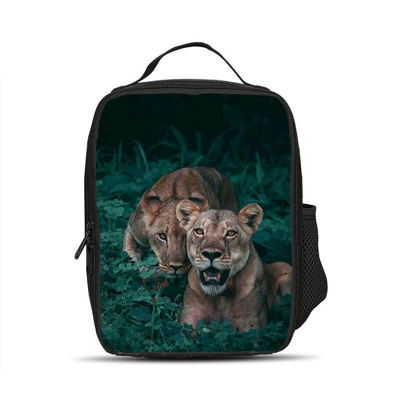 Lion Ice Bag Lunch Bag Versatile Cartoon Large Capacity Strong Performance Best Gift for Boy or Girl School Birthday