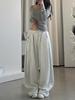 Pantalones de chándal holgados estilo vintage americano para mujer, pantalón de pierna ancha y liso de gran tamaño, estilo hip hop, ropa de calle, pantalones casuales de otoño y primavera, Y2K