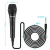 PKOJIN Dynamic Karaoke Vocal Wired Microphone for Handheld Microphone with Speaker Microphone with Switch Microphone, Karaoke, 10-Foot Cable, ON/OFF