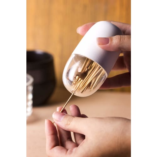 Quarry Toothpick Case/Container Holder with Lid, Tabletop, Nordic Design, Deer, Meadow Design, 521706900