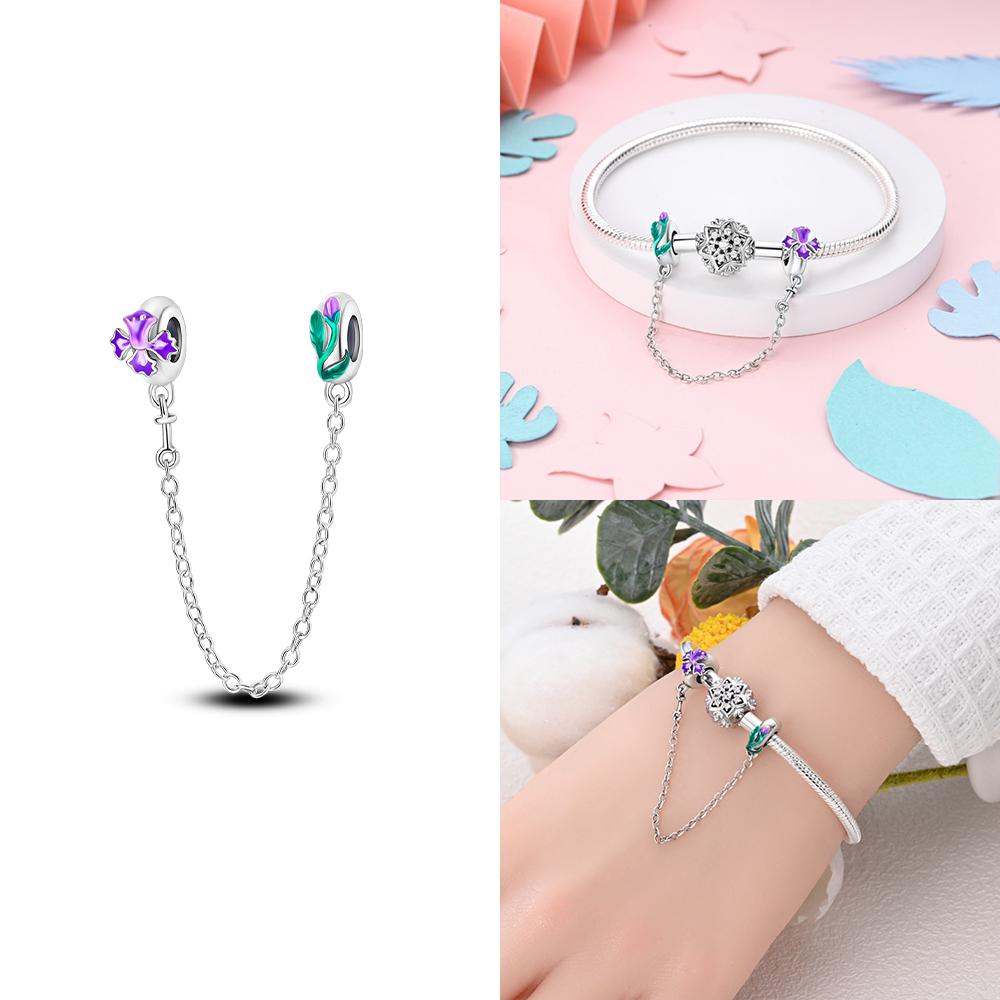 Charms S Copper Bouquet Romantic Flower Language Theme Beads Fit Pan Original Bracelets Diy Gifts Fine Jewelry