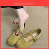 Mary Jane Flache Schuhe Für Damen Frühling Pu Lässig Tägliches Tragen