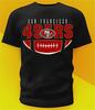 San Francisco 49ers Ball Distressed Shirt Sizes From Youth To Adult 6XL