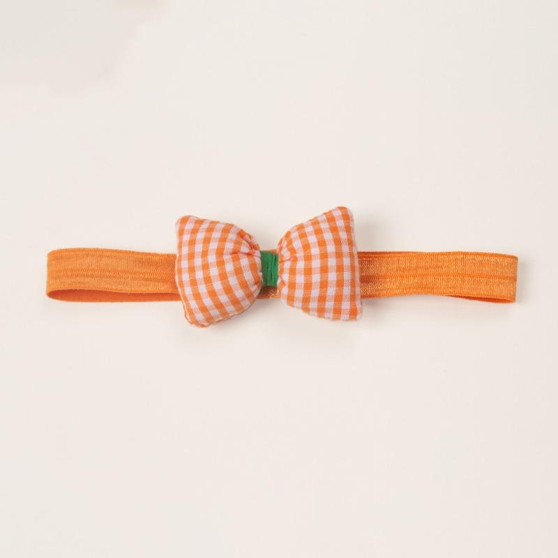 

Summer new baby children s hair accessories plain baby cute headband headscarf wide edge headband baby products оранжевый