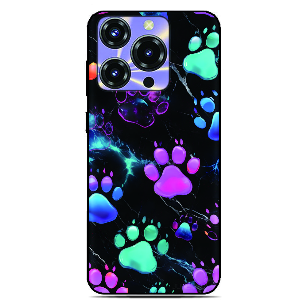 Dog Paw Print Back Cover for Sony Xperia 10 1 VII VI 5 II III IV V 2023 XZ5 XZ4 XZ3 XZ2 Compact XA1 XA2 TPU Soft Phone Case