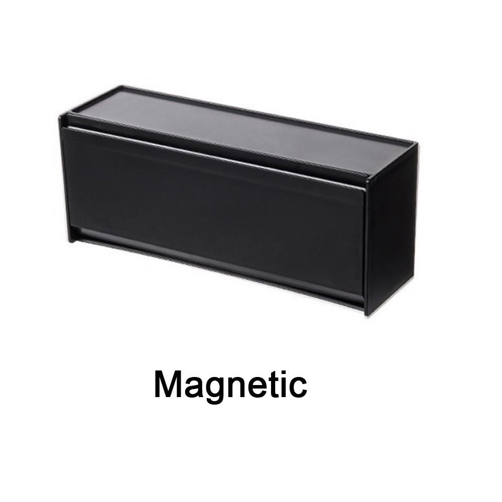 Plastic Magnetic Refrigerator Storage Box Wall Mounted Side Hanging Storage Rack Bathroom