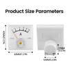 91C16 Zeiger Amperemeter Tester DC Analog 10A 20A 30A 50A Panel Mechanischer Zeigertyp Amperemeter Strommessgerät