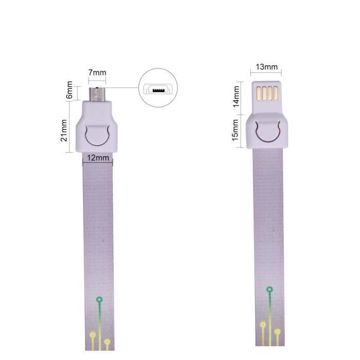 Polyester Micro USB Charging Cable Cord For Android Phone Data Cable Android Data Cable (0.8m Micro USB)