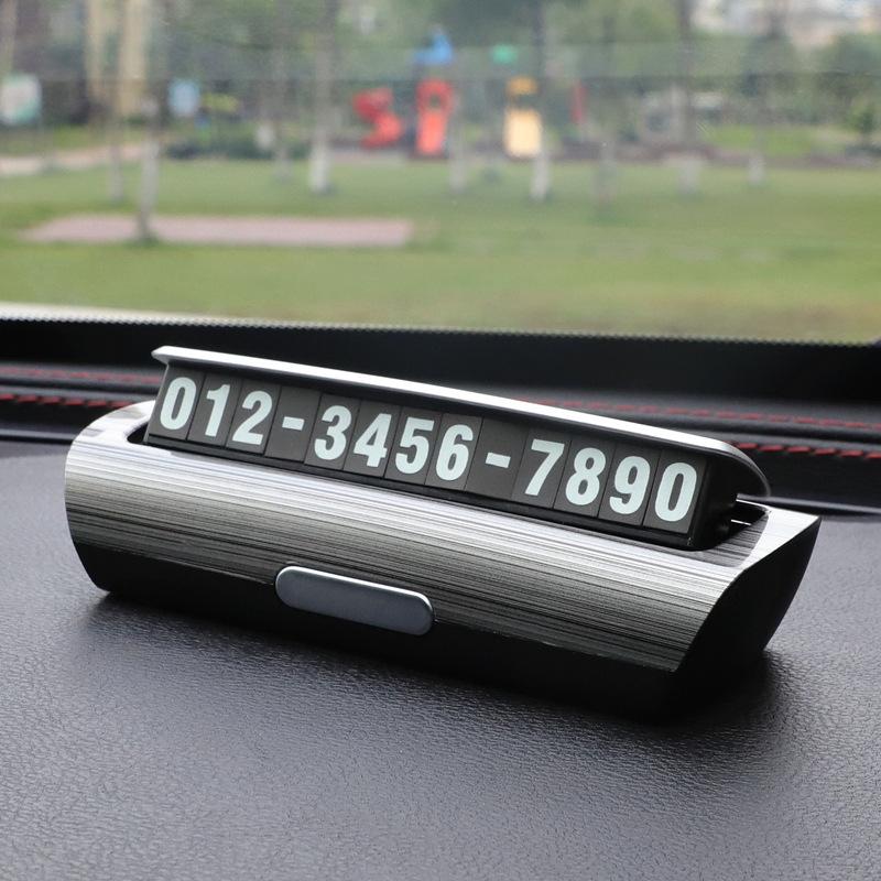Temporary Parking Signs For Cars, Moving Car Numbers, Car Phones, Moving Car Plates, Personalized And Creative Interior Decorati