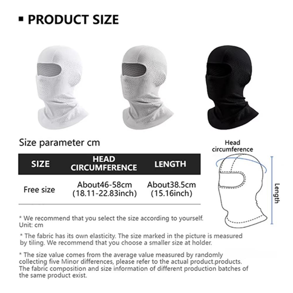 Quick-Drying Balaclava Full Face Mask Windproof Head Neck Cover Trendy Motorcycle Ski Mask  Unisex