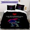 Deltarune Pattern Bedding,Quilt Set Quilt Cover Pillowcase Home Birthday Gift(1 * Duvet Cover + 2 * Pillowcase, Without Core)_lx
