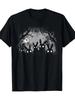 Unisex Scary Gothic Graphic Tee Dark Aesthetic Loose Top Featuring Rabbit Full Moon Bat And Spooky Forest For Gothic Fashion Lovers Daily Wear