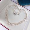 Exquisite Long Freshwater Pearl Necklace: Women's Versatile Fashion Jewelry Chain