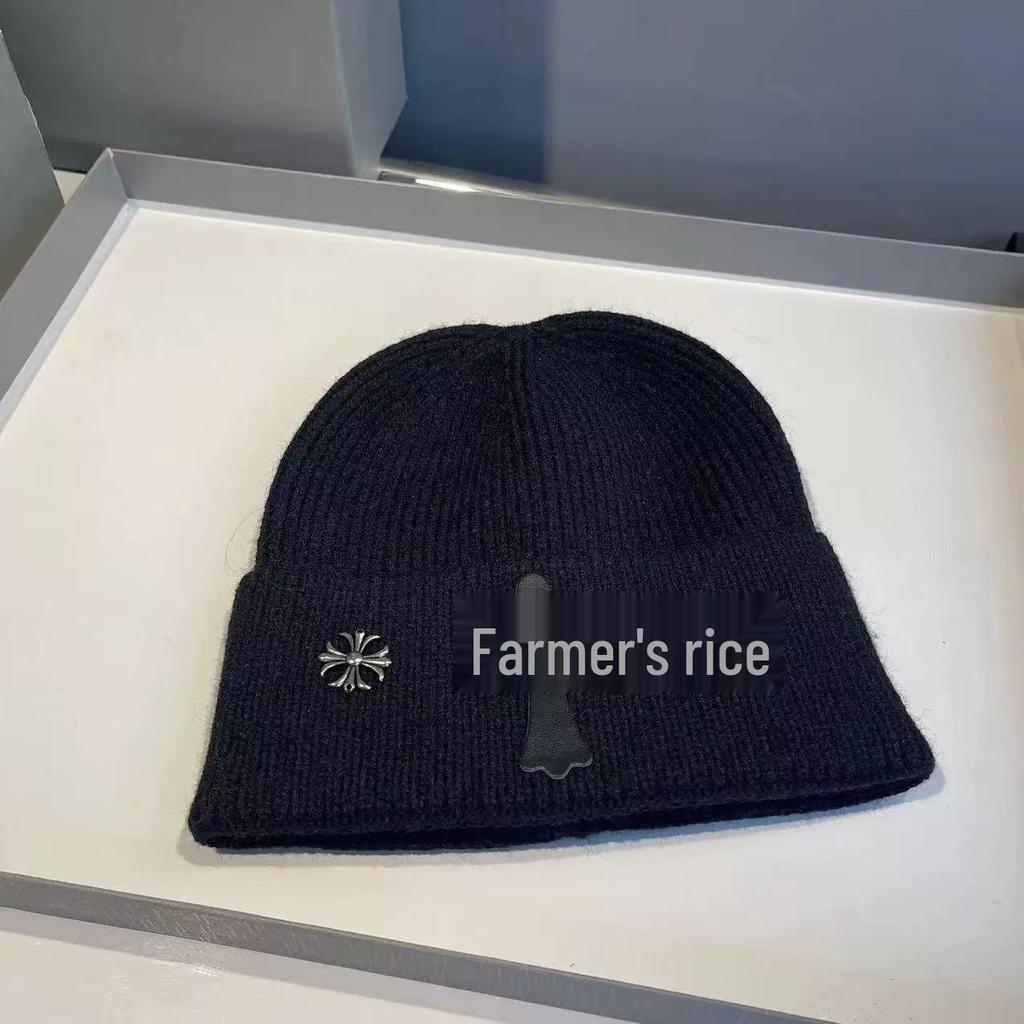 Unisexowa modna dzianinowa czapka beanie z ochroną uszu na jesień i zimę