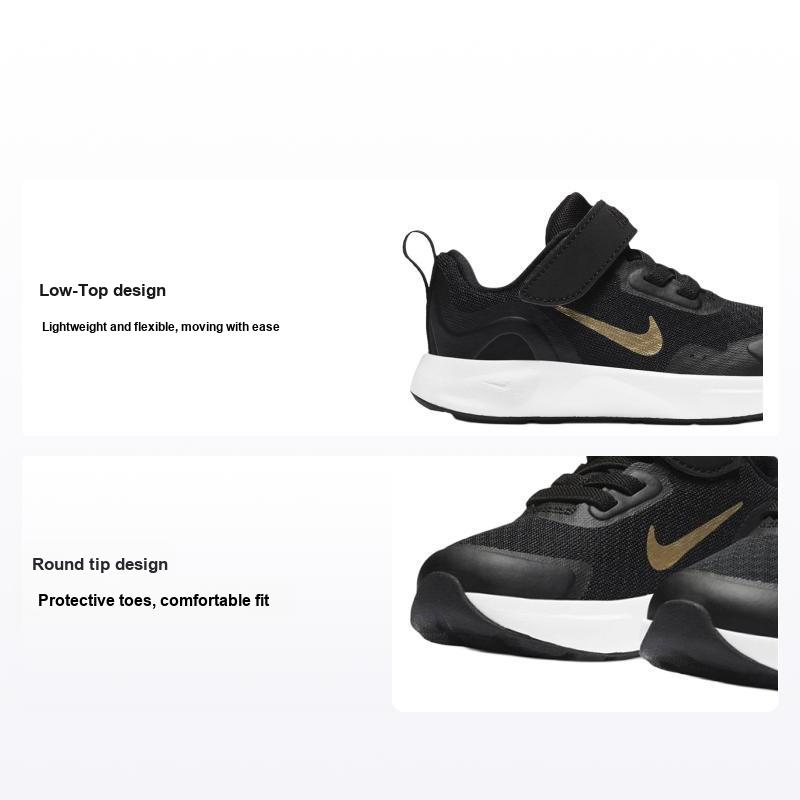 Детские кроссовки Nike Wearallday TD Black Metallic Gold Metallic-Gold-Star CJ3818-005 25