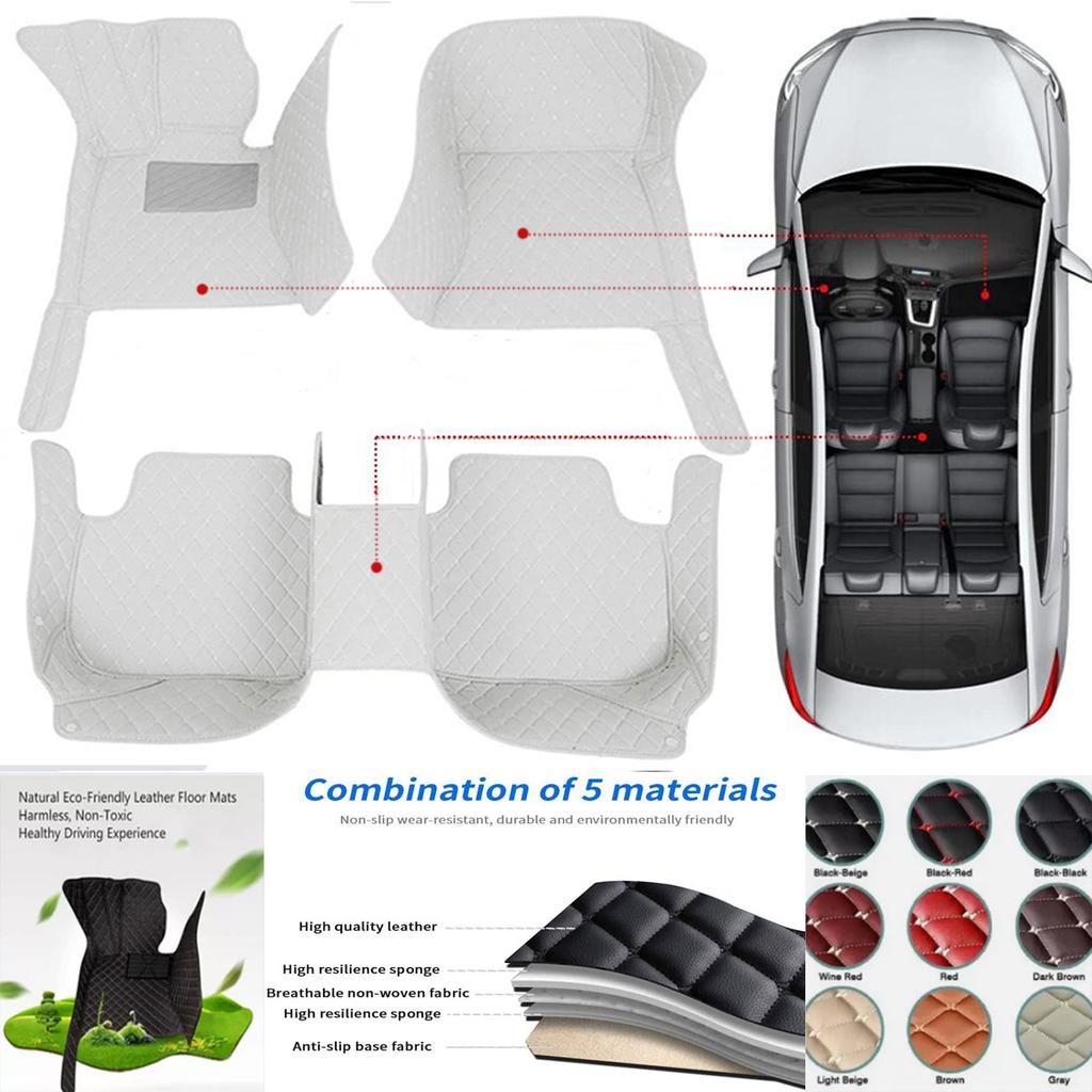 New Custom Car Floor Mats For Jaguar XF XF-Sportbrake Auto Coche Accessories Waterproof Leather Floor Liners