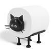 Einfacher Süßer Kreativer Katzenförmiger Toilettenpapierhalter für den Heimgebrauch Rollenpapierhalter Schwarz