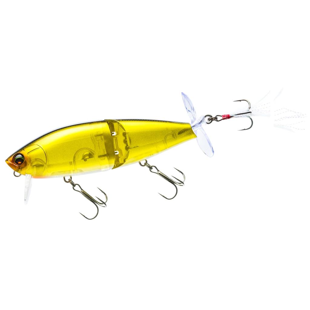 DUEL Wake Rider 105mm Schwimmend Metallic Ghost Crokin Bass Wake Köder Gelenkkörper Prop L-Bass