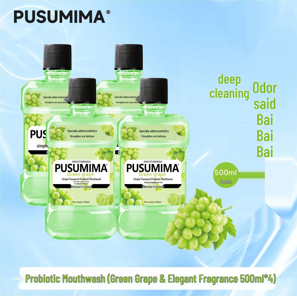 Minty Probiotic Antibacterial Mouthwash: Fresh Breath, Long-Lasting, Sugar-Free, Portable.