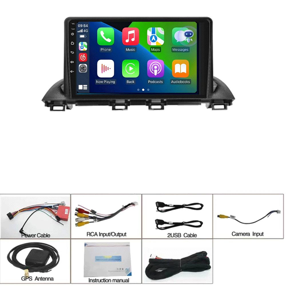 Android 14 Video Player Car Radio For Mazda 3 Axela 2014 - 2019 Multimedia Radio Player GPS Stereo Audio Head Unit 2DIN DVD