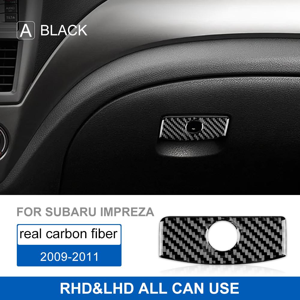 Carbon Fiber Style Interior Sticker Trim for Subaru Impreza 2009 2010 2011Car Center Console Co-pilot Glove Box Interior Panel