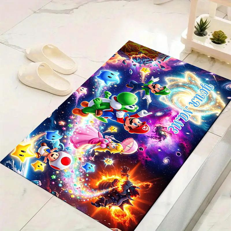Custom 1Pc Super Mario Adventure Rug Office Carpet Indoor Outdoor Entrance Doormat Nonslip Soft And Comfortable Living Room D2915174